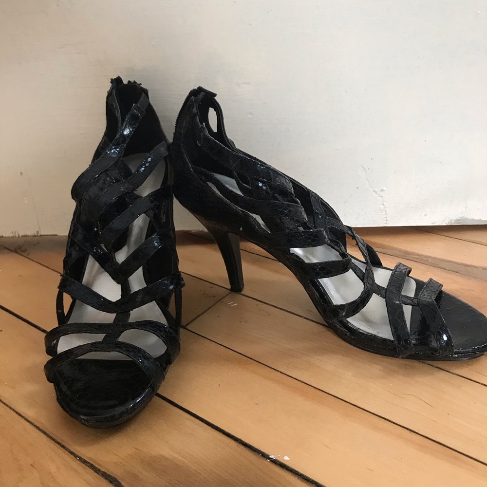 Black Maurices high heel shoes